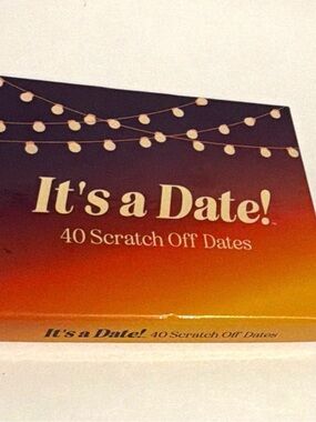 It's a Date! 40 Scratch Off Dates - Orange Gradient